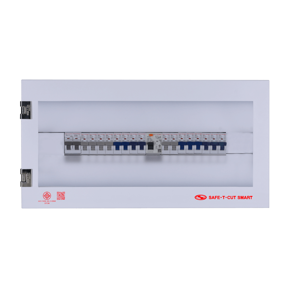 ชุดตู้คอนซุเมอร์ยูนิต 16 ช่อง เบรคเกอร์กันดูด 50 แอมป์ เซฟ-ที-คัท สมาร์ท รุ่น IGEN02 BYPASS
